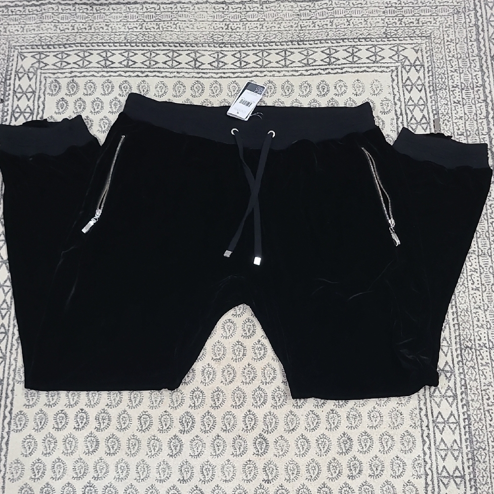 COOGI Black Velour Joggers (Rare) - Picture 4 of 16
